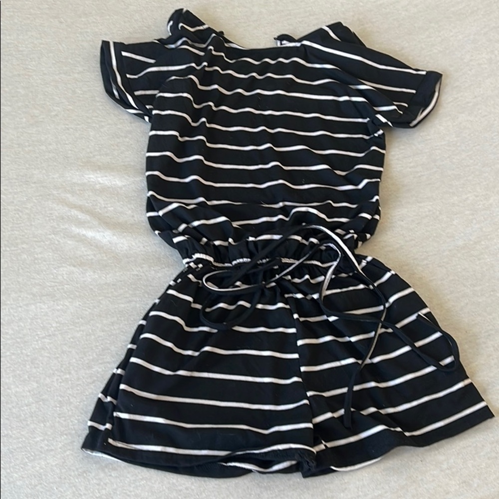 Black and white Amazon romper small